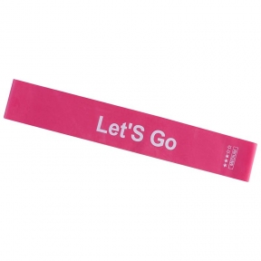 Стрічка опору, рожевий, 600х50х0, 7мм, Let'sGo. Зусилля: Medium.