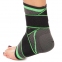 Голеностоп (бандаж голеностопного сустава) эластичный с фиксирующим ремнем (1шт) ST-2504 (р-р S-XL, серый-зеленый) 1