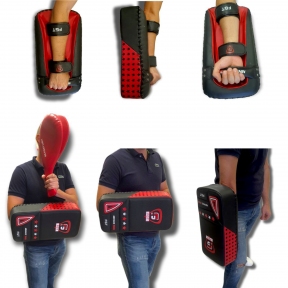 Лапа (пади) FGT Advance Tech, мікрофібра PVC, чорний/червоний (1шт)