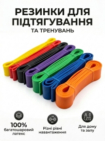 Гумова петля для підтягування та фітнесу