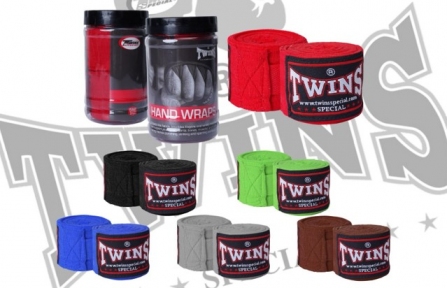 Бинти боксерські бавовна з еластаном TWN , 5 м (упаковка пластикова туба)