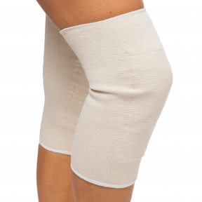 Наколенник эластичный с собачьей шерстью (2шт) BC-1158 (PL, эластан, р-р 29.5x14см, белый)