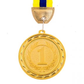 Медаль наградная, d=70 мм, золото, серебро, бронза