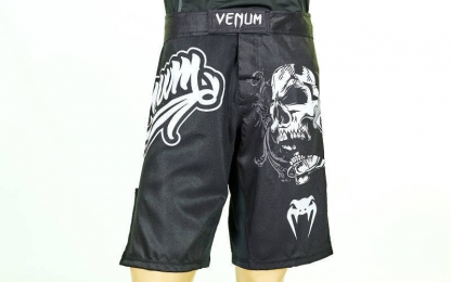 Шорты для смешанных единоборств ММА VENUM CO-5444 (PL, р-р M-XL (RUS 46-52), черный)