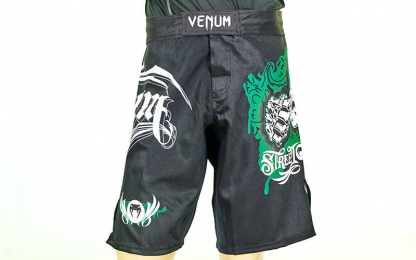 Шорты для смешанных единоборств ММА VENUM CO-5445 (PL, р-р M-XL (RUS 46-52), черный)
