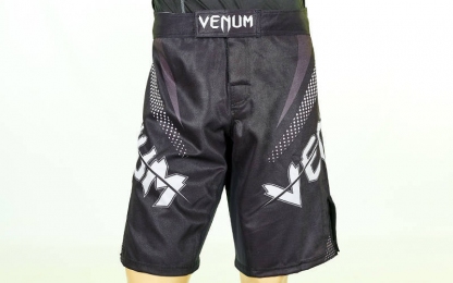 Шорты для смешанных единоборств ММА VENUM CO-5441 (PL, р-р M-XL (RUS 46-52), черный)