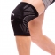 Наколенник эластичный со спирал.ребрами жесткости и силикон. кольцом (1шт) ST-2592 (M-LX, черный-серый)